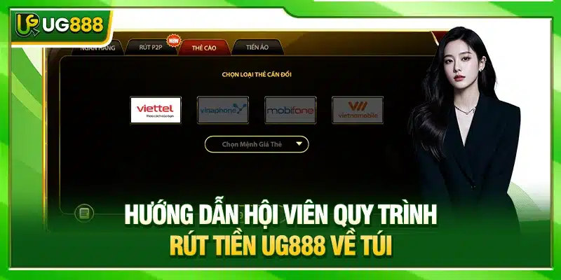 Hướng Dẫn Rút Tiền UG888 Về Tài Khoản Nhanh Trong 2 Phút 3 Hướng dẫn hội viên quy trình rút tiền UG888 về túi