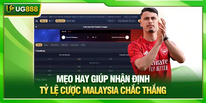 Tỷ lệ kèo Malaysia - Quy Tắc Đọc Và Mẹo Dự Đoán Từ UG888 4 Mẹo hay giúp nhận định tỷ lệ cược Malaysia chắc thắng