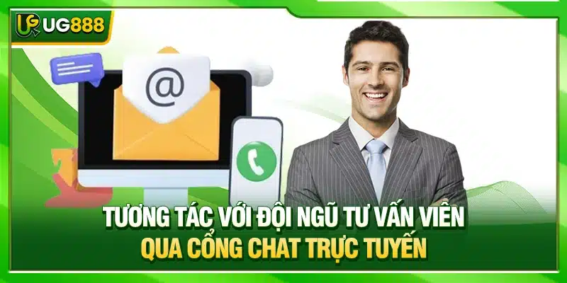 Liên Hệ UG888 - Hướng Dẫn Kết Nối Bộ Phận Hỗ Trợ Hội Viên 2 Tương tác với đội ngũ tư vấn viên qua cổng chat trực tuyến