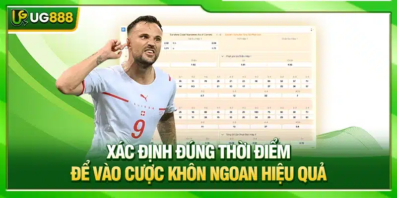 Cược Thắng Áp Đảo Cách Chơi Và Bí Kíp Thắng Lớn Tại UG888 4 Xác định đúng thời điểm để vào cược khôn ngoan hiệu quả